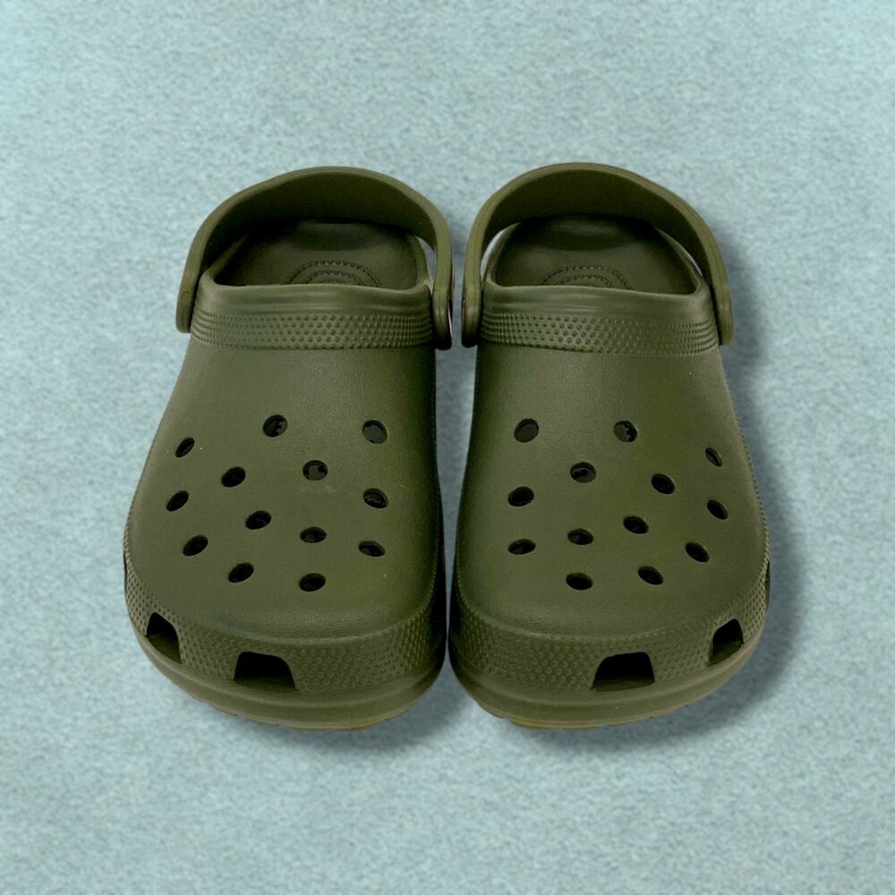 NWOT CROCS Men's 10/12 Women's CROCS 12 Classic Unisex Dark Green Classic Mules
